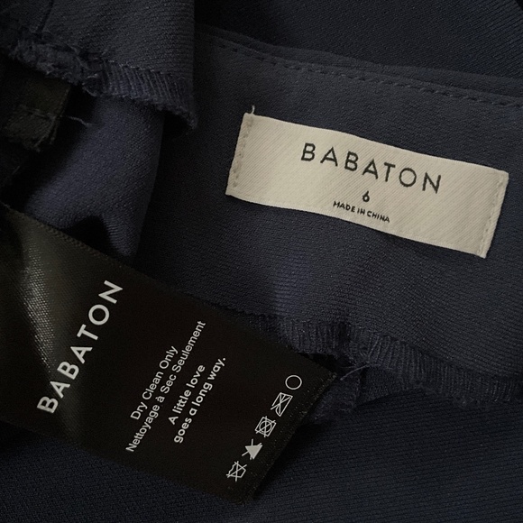 ARITZIA Babaton Wide Leg Pants Size 6 Blue - Picture 3 of 9